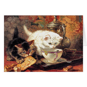 Kittens -Thee voor twee - Cat Painting