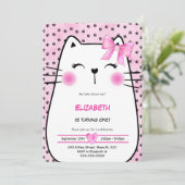 Kittens Uitnodiging (Staand voorkant)