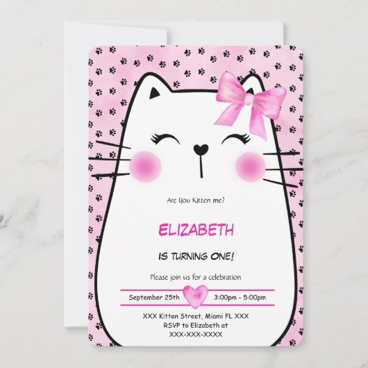 Kittens Uitnodiging (Voorkant)