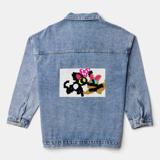 Kittens-Valentijn Denim Jacket (Achterkant)