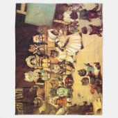 Kittens van een Cat's School, Louis Wain Fleece Deken (Voorkant)
