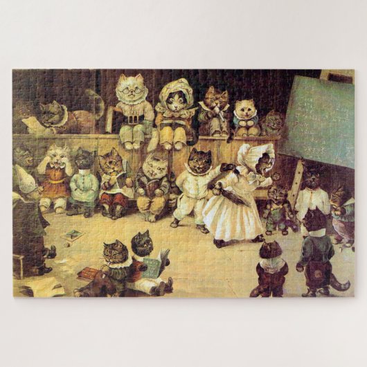 Kittens van een Cat's School, Louis Wain Legpuzzel (Horizontaal)