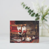 Kittens van haard Henriëtte Ronner-Knip Briefkaart (Staand voorkant)