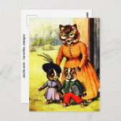 Kittens van school Louis Wain Briefkaart (Voorkant / Achterkant)