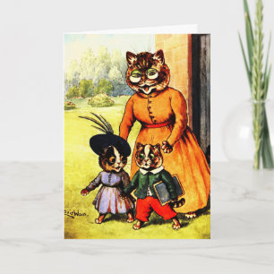 Kittens van school Louis Wain Kaart