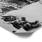 Kittens Violinist, Louis Wain Poster (Hoek)