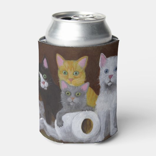 Kittens voor games blikjeskoeler (Blikje Voorkant)