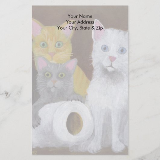 Kittens voor games briefpapier (Voorkant)