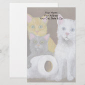 Kittens voor games briefpapier (Voorkant / Achterkant)