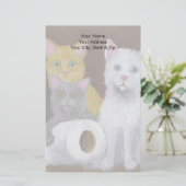 Kittens voor games briefpapier (Staand voorkant)