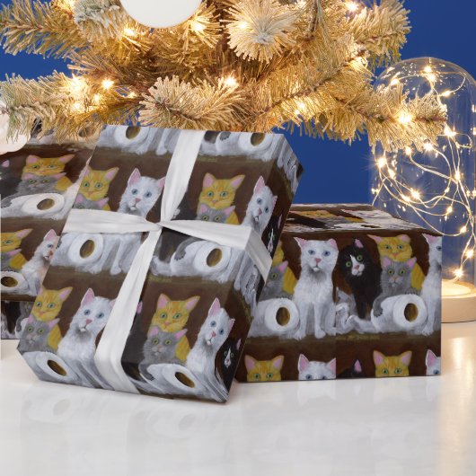 Kittens voor games cadeaupapier (Feestdagen)