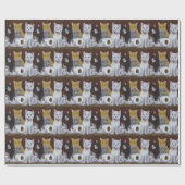 Kittens voor games cadeaupapier (Vlak)