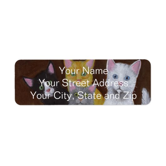 Kittens voor games etiket (Voorkant)