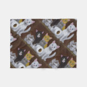 Kittens voor games fleece deken (Voorkant (Horizontaal))