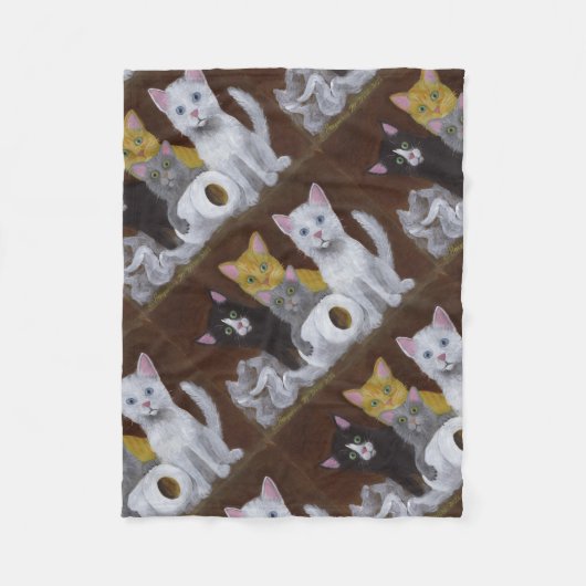 Kittens voor games fleece deken (Voorkant)