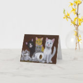 Kittens voor games kaart (Gele Bloem)
