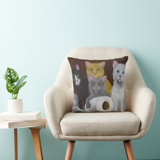 Kittens voor games kussen (Stoel)