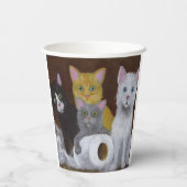 Kittens voor games papieren bekers (Achterkant)