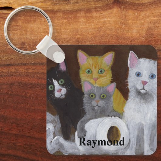 Kittens voor games sleutelhanger (Voorkant)