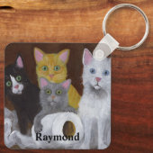 Kittens voor games sleutelhanger (Achterkant)