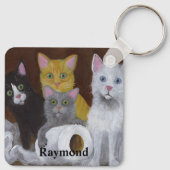 Kittens voor games sleutelhanger (Achterkant)