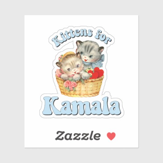 Kittens voor Kamala Sticker (Vel)