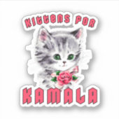 Kittens voor Kamala Sticker (Voorkant)