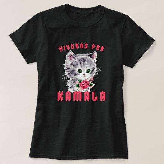 Kittens voor Kamala T-shirt (Design voorkant)