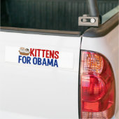 Kittens voor Obama Bumpersticker (Op Truck)