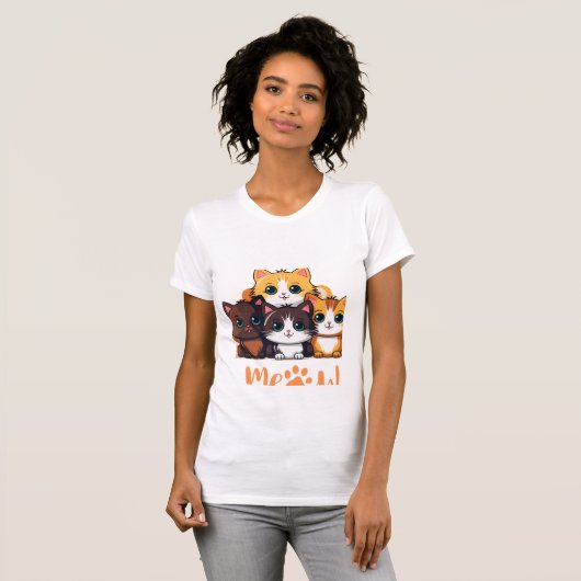 Kittens voor t-shirt (Voorkant volledig)