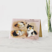 KITTENS wakker worden Kaart (Achterkant)