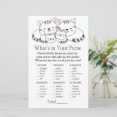 Kittens Wat zit er in je baby shower met handtas (Staand voorkant)