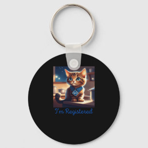 Kittens zijn geregistreerde Stickers Sleutelhanger