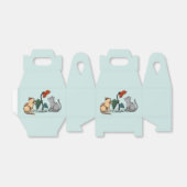 Kittens Zomerpret Bloem Game Bedankdoosjes (Uitgevouwen)