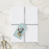 Kittens Zomerpret Bloem Game Cadeaulabel (Met Touw)