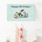 Kittens Zomerpret Bloem Game Spandoek (Insitu)