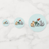 Kittens Zomerpret Bloemenspel Confetti (Achterkanten)