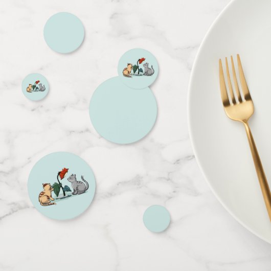 Kittens Zomerpret Bloemenspel Confetti (Groep)