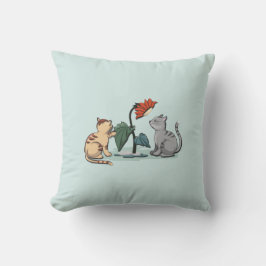 Kittens Zomerpret Zeegroene kleur Buitenkussen