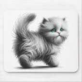 Kittenschets op wit muismat (Voorkant)