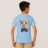 Kittenspelletje met gamecontroller Lachende Gamer  T-shirt (Achterkant volledig)