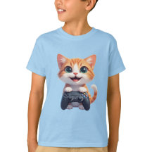 Kittenspelletje met gamecontroller Lachende Gamer 