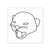 #KittensTegenAISlop II Rubberstempel (Afrduk)