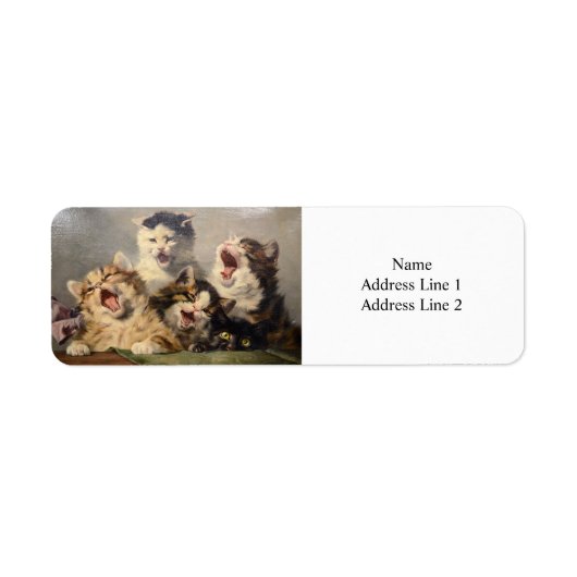 Kittensymfonie door Julius Adam II Etiket (Voorkant)
