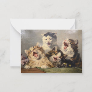 Kittensymfonie door Julius Adam II Notitiekaartje