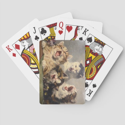 Kittensymfonie door Julius Adam II Pokerkaarten (Achterkant)