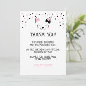 Kittentje Dankkaartjes Kaart (Staand voorkant)