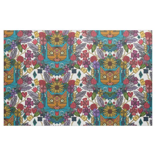 kittentuin stof (Fat Quarter)