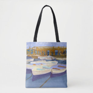 KITTERPUNTEN MAINE BOAT DOCKS TOTE BAG