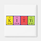 Kitti periodieke tabelnaam magneet (Voorkant)